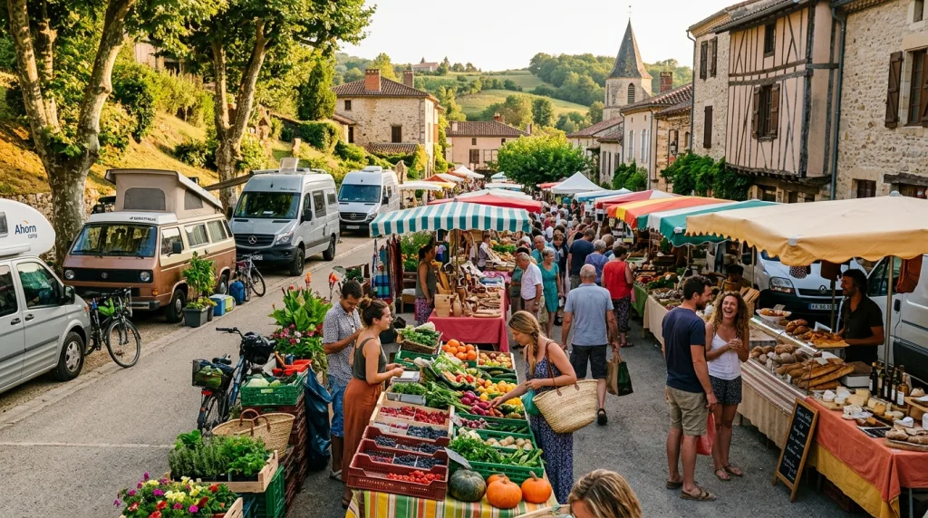 découvrez les marchés locaux et les vans incontournables de la région pour une expérience authentique et conviviale.