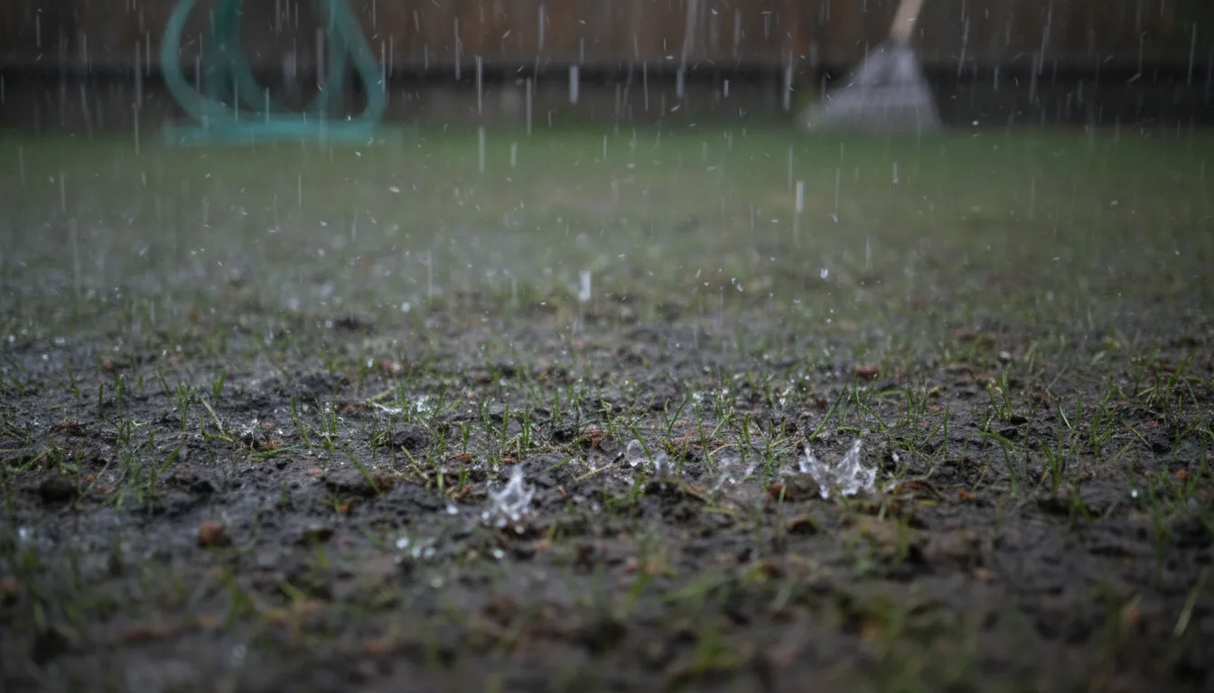 Forte pluie après semis de gazon : conseils pour sauver votre pelouse